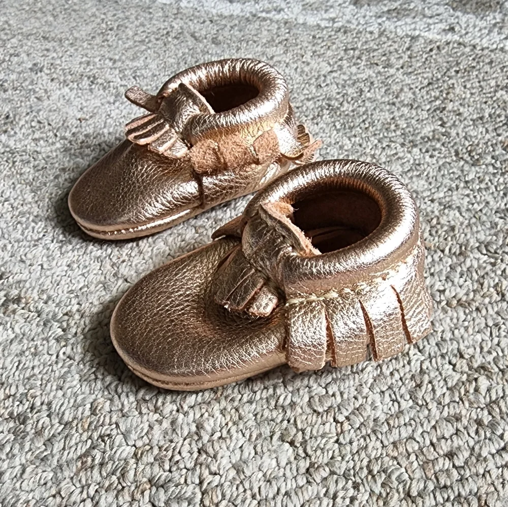 Freshly Picked Rose Gold Moccasins
